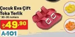 ÇOCUK EVA ÇİFT TOKALI TERLİK ÇOCUK EVA ÇİFT TOKALI TERLİK